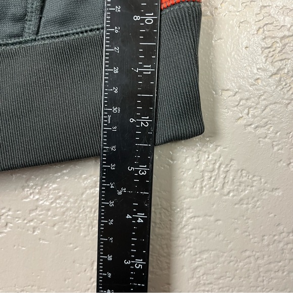 Nike THERMA-FIT long sleeve gray orange hoodie sweatshirt size M - Picture 7 of 8